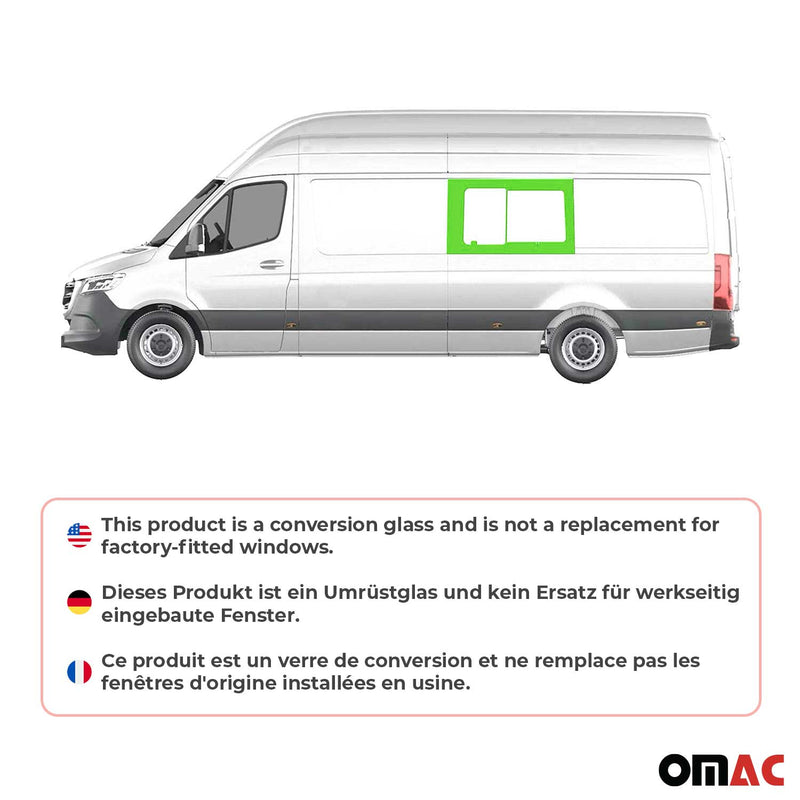 Finestrino laterale scorrevole per Mercedes Sprinter W907 2018-2025 Sinistro L3 L4