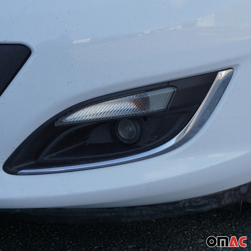 Cornice per fendinebbia per Opel Astra J 2012-2015 in acciaio inox 2x