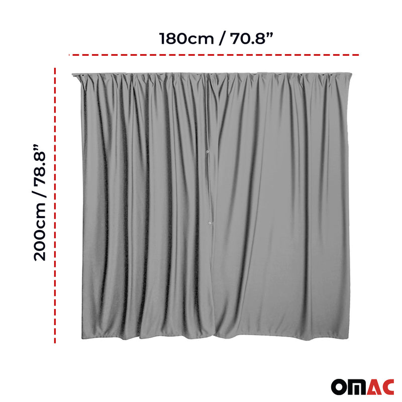 Tendine parasole per cabina di guida per Fiat Ducato H3 grigio 2 pezzi