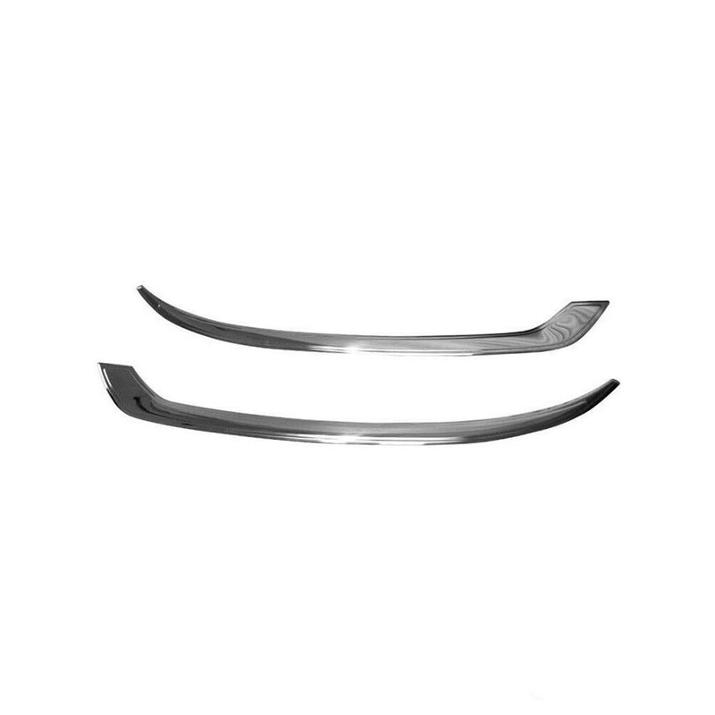 Modanatura per fari Evil Eye per VW Caddy 2010-2015 in acciaio inox argento, 2 pezzi