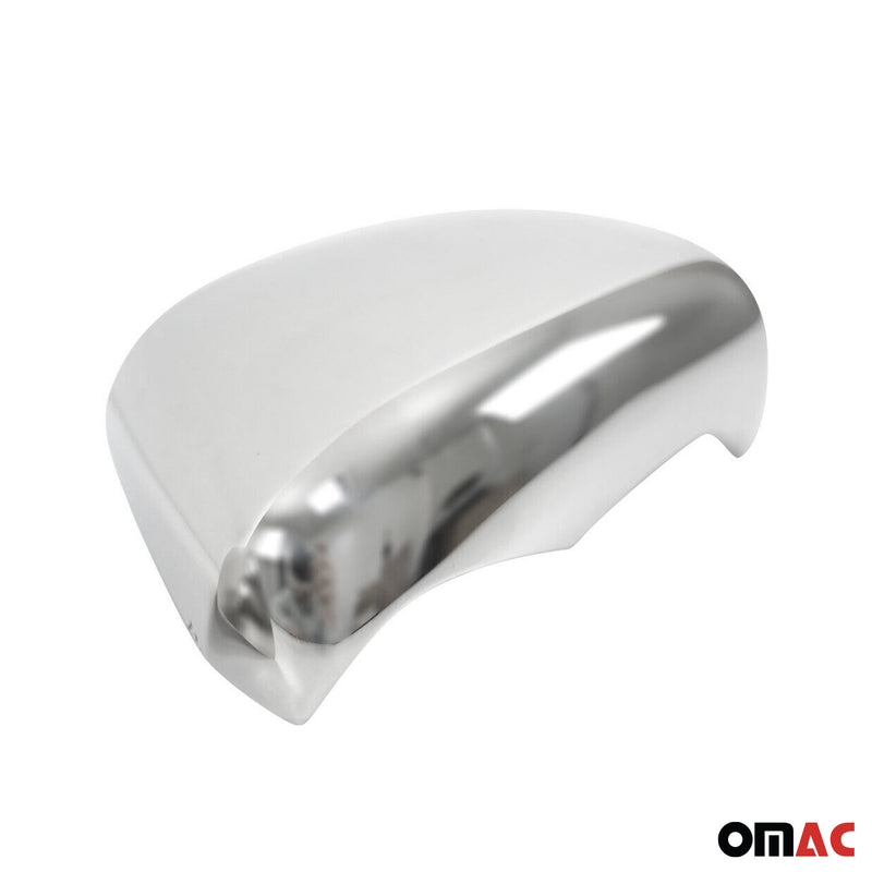 Calotte specchietti retrovisori per Suzuki Equator 2006-2012 in acciaio inox argento 