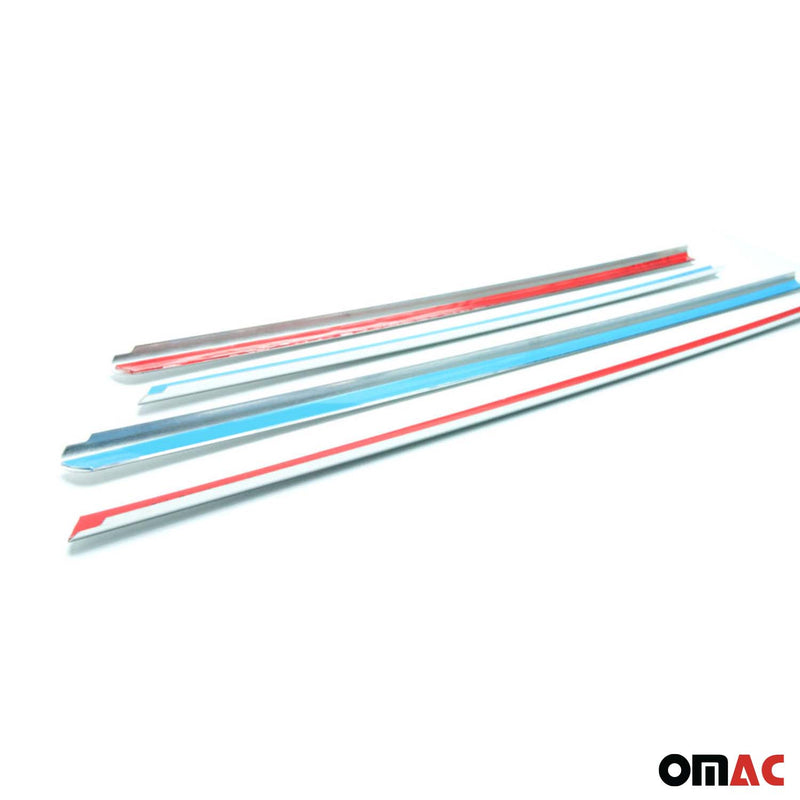 Listelli decorativi per finestrini per Dacia Sandero 2012-2020 in acciaio inox cromato, 4 pezzi 