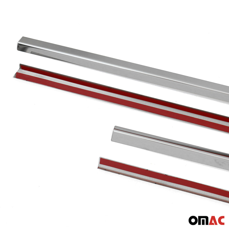 Listelli decorativi per finestrini per Land Rover Discovery 2009-2016 in acciaio inox cromato 4x