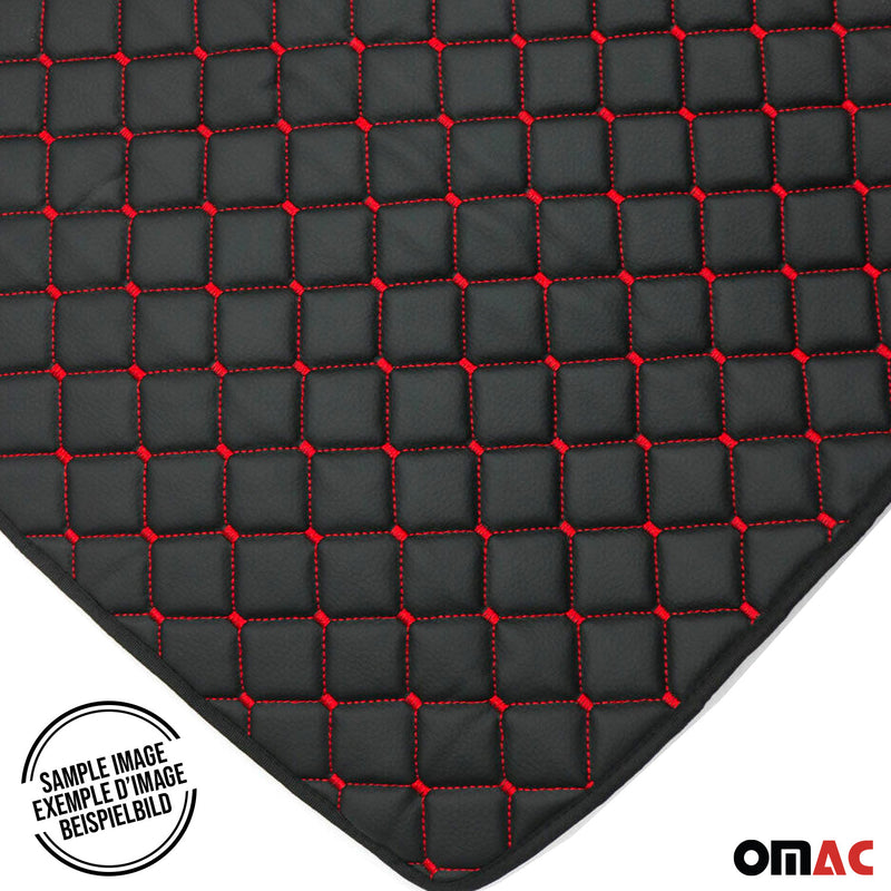 Tappetino per bagagliaio in similpelle per BMW X5 E70 2006-2013 Nero Rosso