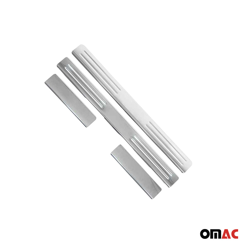 Listelli battitacco, listelli di protezione per portiere, protezione per portiere per VW Polo 2017-2025, acciaio inox, 4 pezzi 