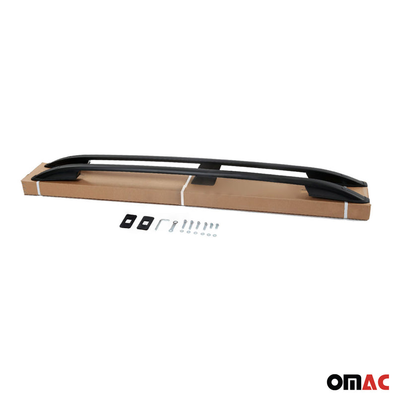Barre portatutto in alluminio nero per Peugeot 3008 2016-2019, 2 pezzi