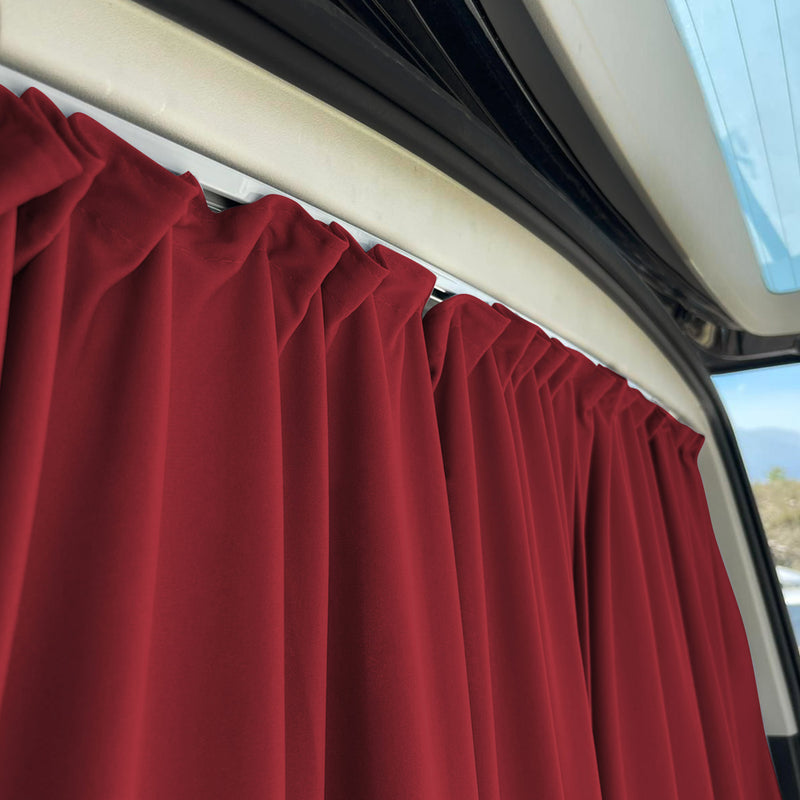 Tendine parasole per portellone posteriore per Mercedes Sprinter H3 rosse, 2 pezzi