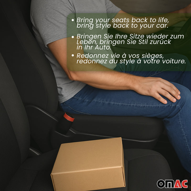 Set di cuscini per sedili e schienali in schiuma per Opel Combo 2012-2018 color sabbia