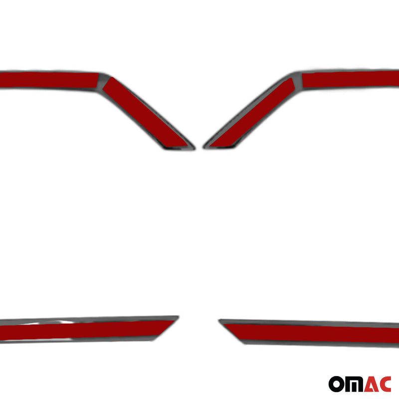 Cornice per fendinebbia per VW T6.1 Transporter 2019-2024 cromata 4x