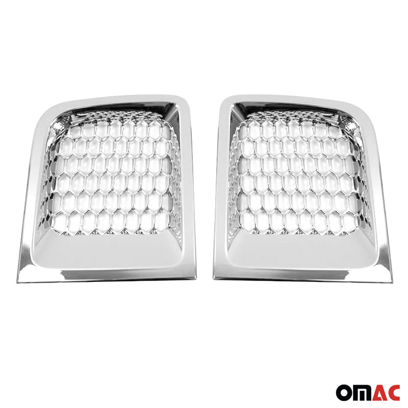 Strisce griglia per Jeep Renegade 2014-2024 Cromate ABS Argento 2x