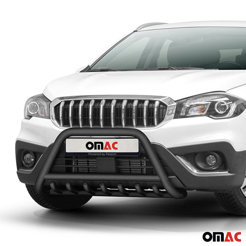 Barra di protezione anteriore in acciaio inox per Suzuki SX4 S-Cross 2016-2022 con ABE Nero 