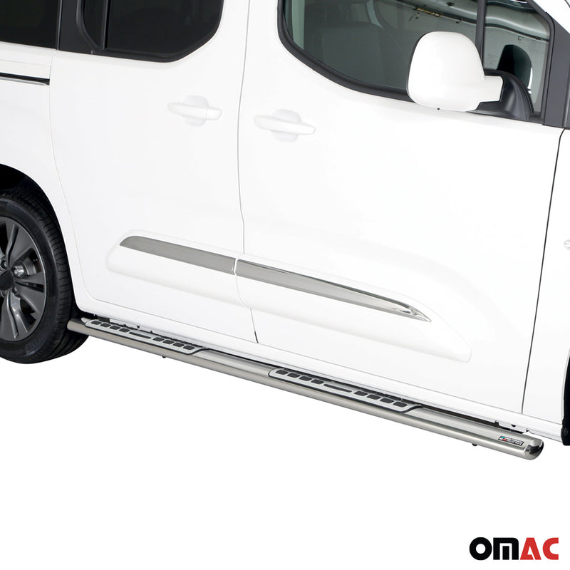 Stahl Schwellerrohre Trittbretter für Toyota Proace City Verso 2019-2025 Kurzer