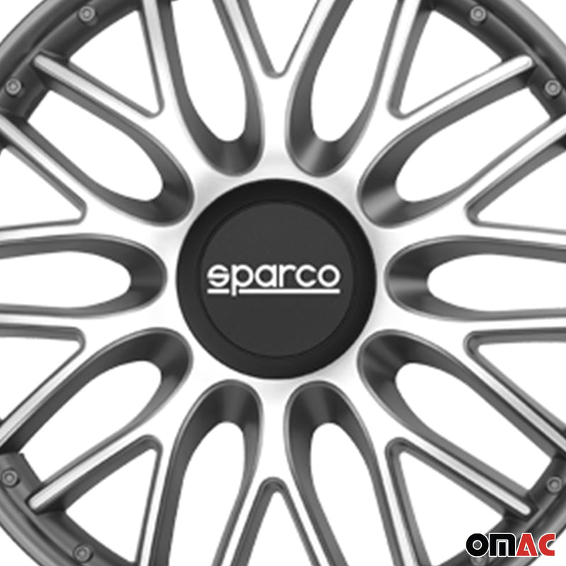 Coprimozzi Sparco 14 pollici Roma grigio argento 4 pezzi