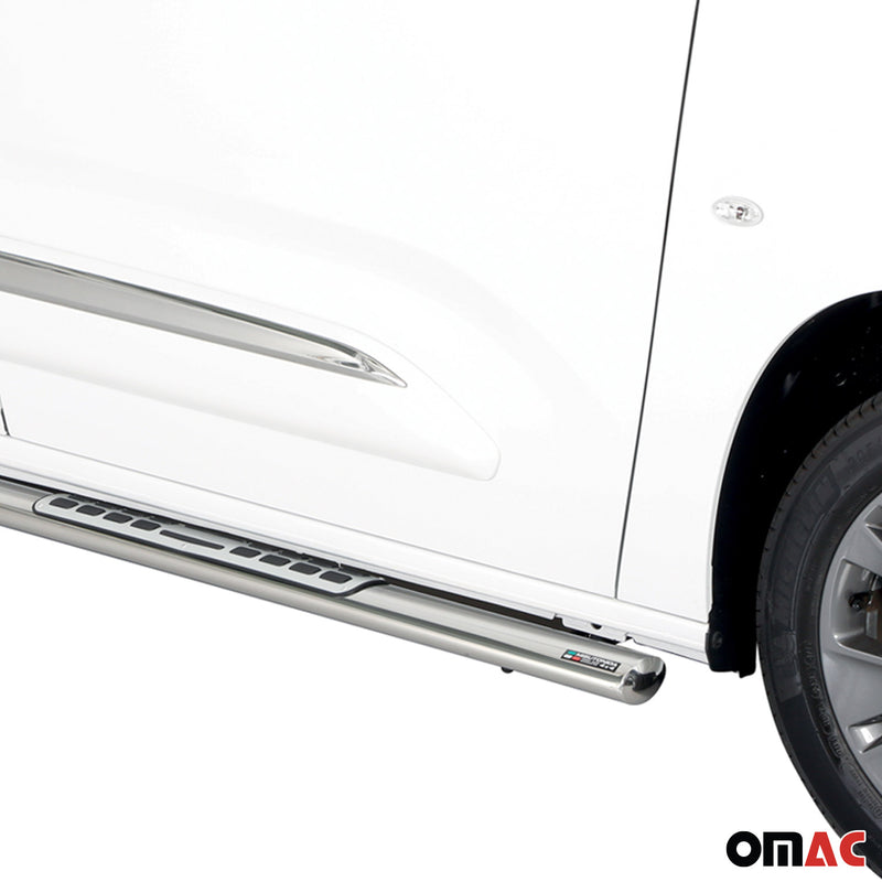Stahl Schwellerrohre Trittbretter für Toyota Proace City Verso 2019-2025 Kurzer