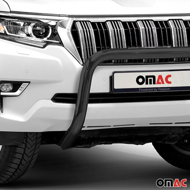 Barra di protezione anteriore per Toyota Land Cruiser J15 2017-22 ABE acciaio nero 