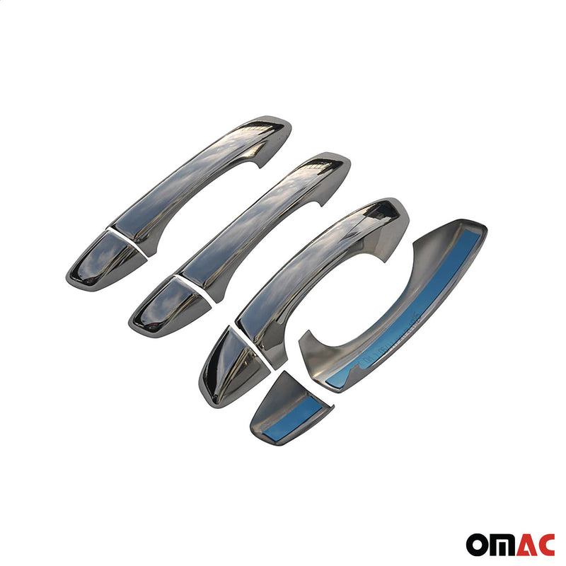 Copertura maniglia porta cromata per Skoda Kamiq 2019-2025 4 porte in acciaio inox 8x 