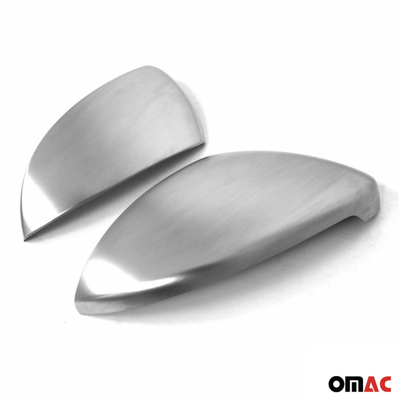 Calotte specchietti retrovisori per VW Golf Van 2012-2019 in acciaio inox opaco, 2 pezzi