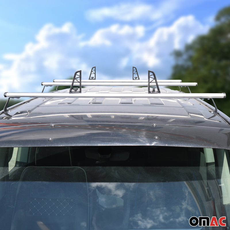 Set di 3 barre portatutto + portascale per Mercedes Vito W639 2003-2014 fermacarico