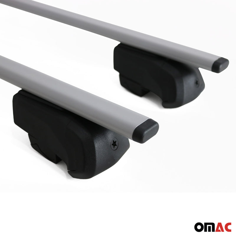 Portapacchi da tetto per Opel Mokka/Mokka X 2012-2019 ABE Alu Silver 2x