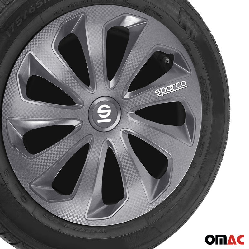 Coprimozzi Sparco 16 pollici Sicilia Grigio Carbonio 4 pezzi