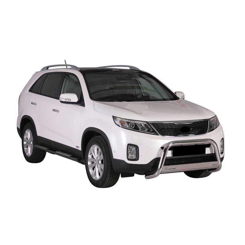 Minigonne laterali in acciaio inossidabile per Kia Sorento 2012-2014 Nero