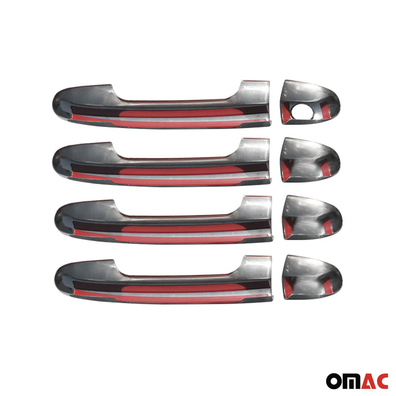 Copri maniglia porta, copri maniglia porta per Kia Ceed 2006-2012 4 porte in acciaio inox argento 4x 