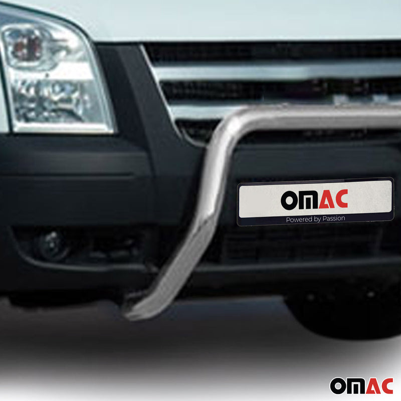 Protezione anteriore per Ford Transit 2006-2012 con bull bar ABE argento 