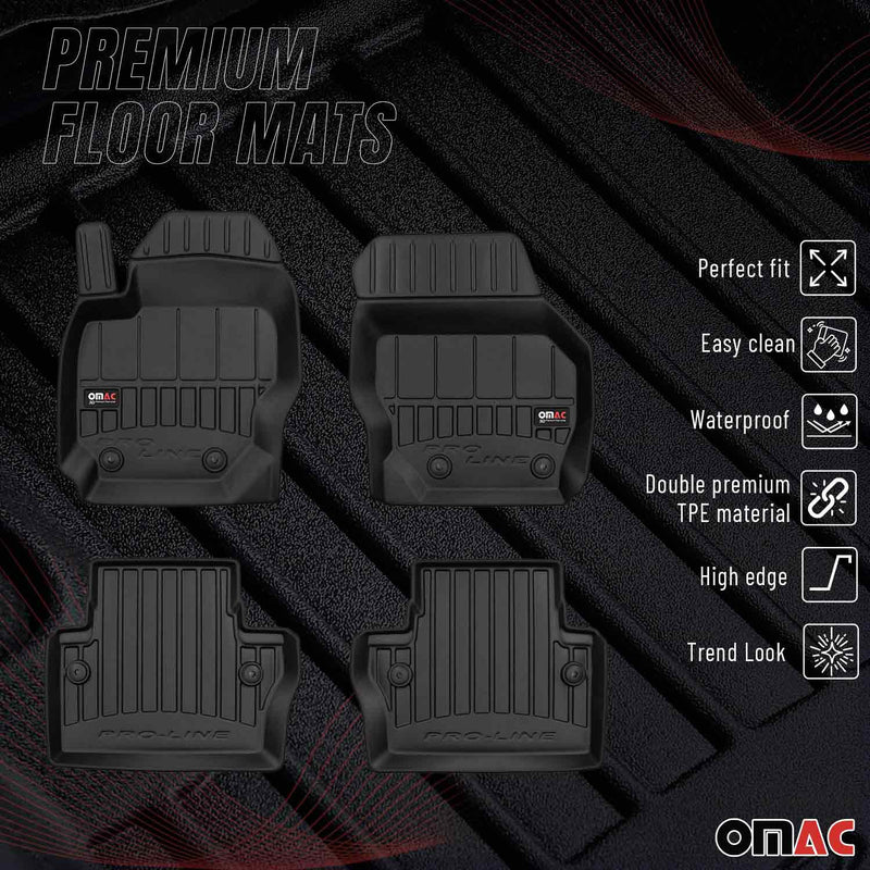 Tappetini Volvo XC70 2014-2016 in TPE nero, 4 pezzi