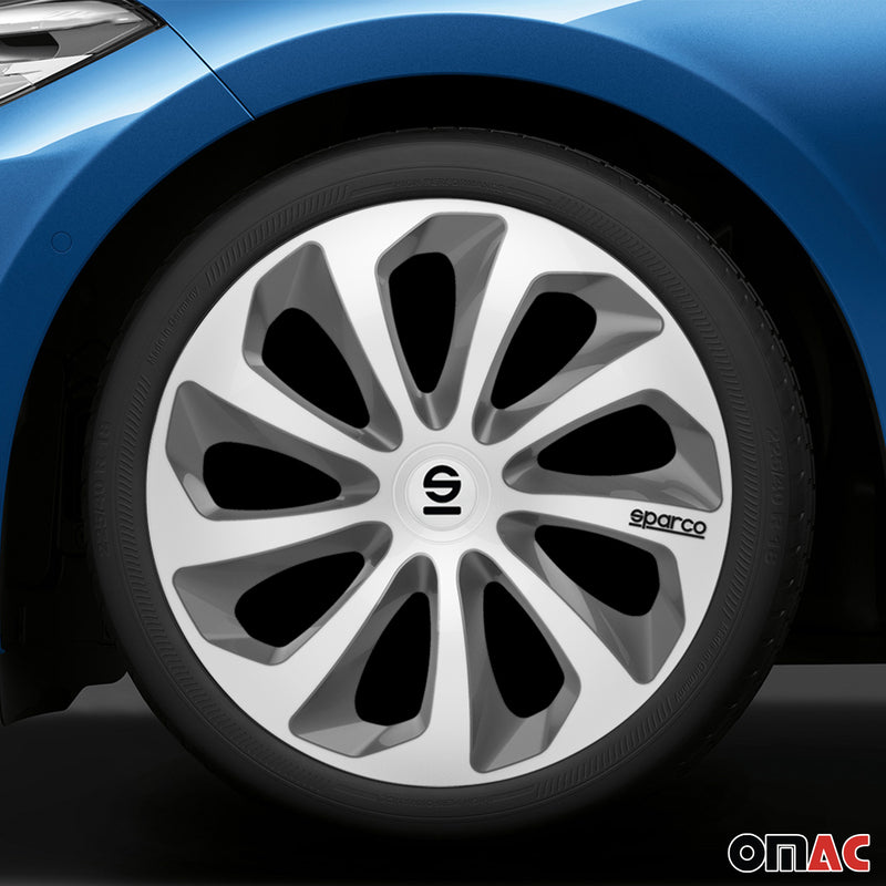 Coprimozzi Sparco 16 pollici Sicilia Grigio Argento 4 pezzi