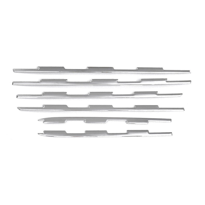 Strisce griglia per Peugeot Rifter 2018-2025 Cromate Argento 6x 
