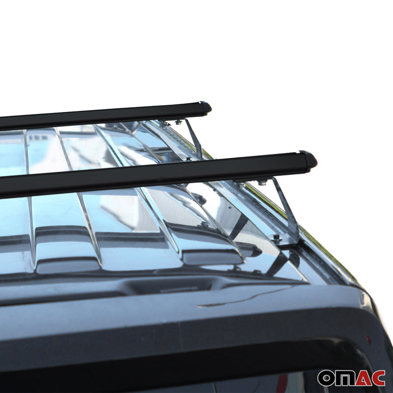 Barre portatutto per VW T7 Multivan 2021-2024 barre trasversali in alluminio nero 2 pezzi