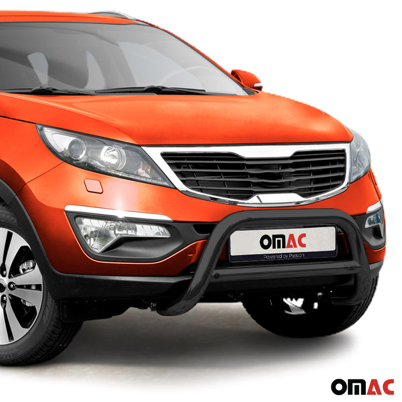 Protezione anteriore per Kia Sportage 2010-2015 con ABE acciaio nero 