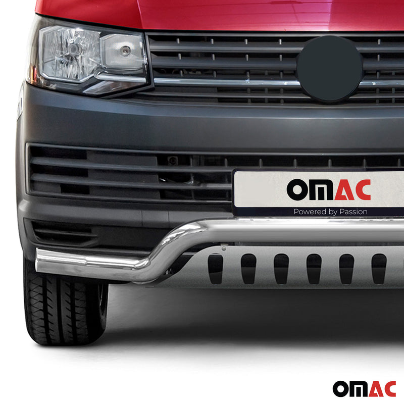 Protezione anteriore per VW T6 T6.1 Transporter 2015-2024 in acciaio inox ABE 