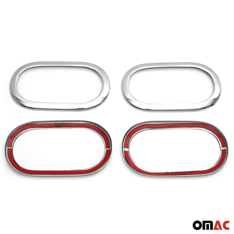 Copri maniglia porta, copri maniglia porta per Renault Modus 2004-2012, acciaio inox argento, 4 pezzi 
