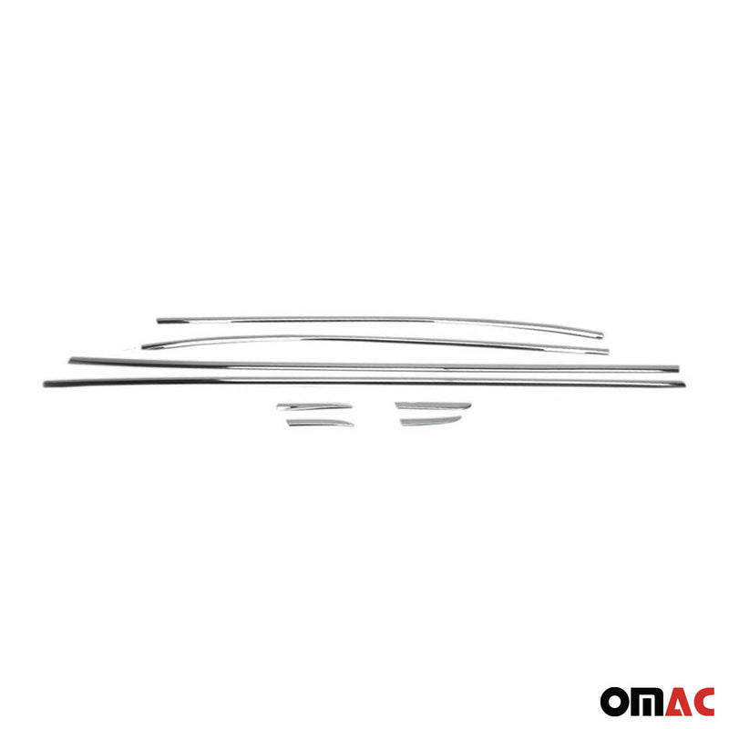 Listelli decorativi per finestrini per Renault Clio Hatchback in acciaio inox cromato 8 pezzi 