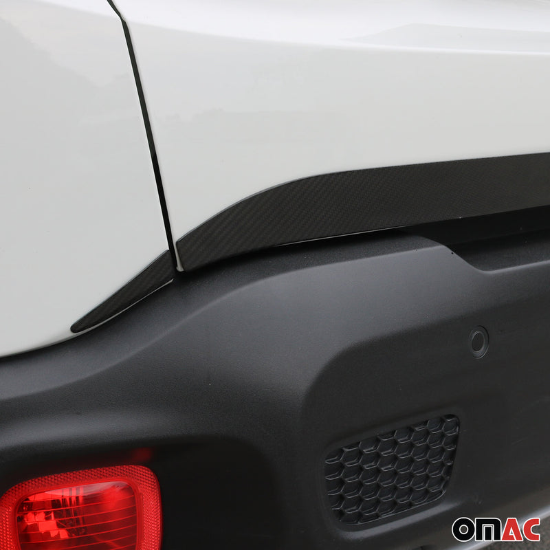 Kofferraumleiste Heckleiste für Jeep Renegade 2014-2024 Kohlefaser Schwarz 3tlg