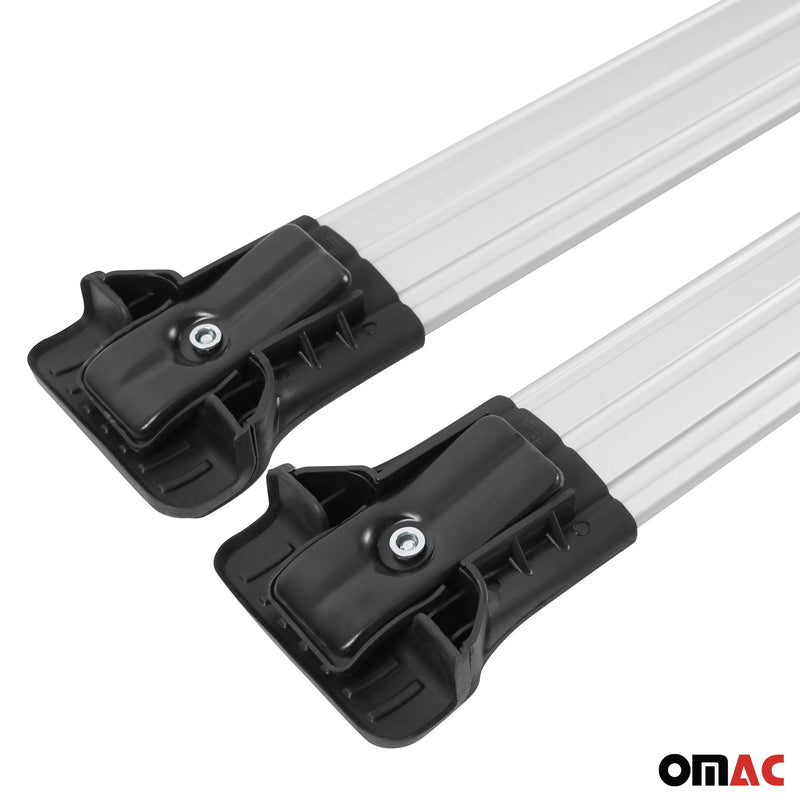 Barre portatutto + barre portatutto SET per Opel Combo L1 Short D 2010-2018 Alu Silver 4 pezzi