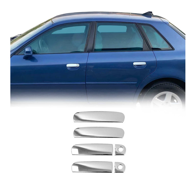 Copertura maniglia portiera per Audi A8 1994-2002 in acciaio inox argento 6 pezzi