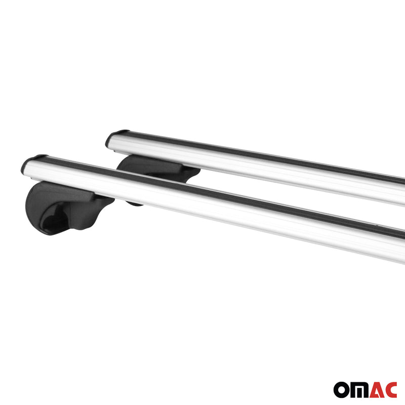 Portapacchi da tetto per Acura TSX 2010-2014, base portapacchi in alluminio argento 2x