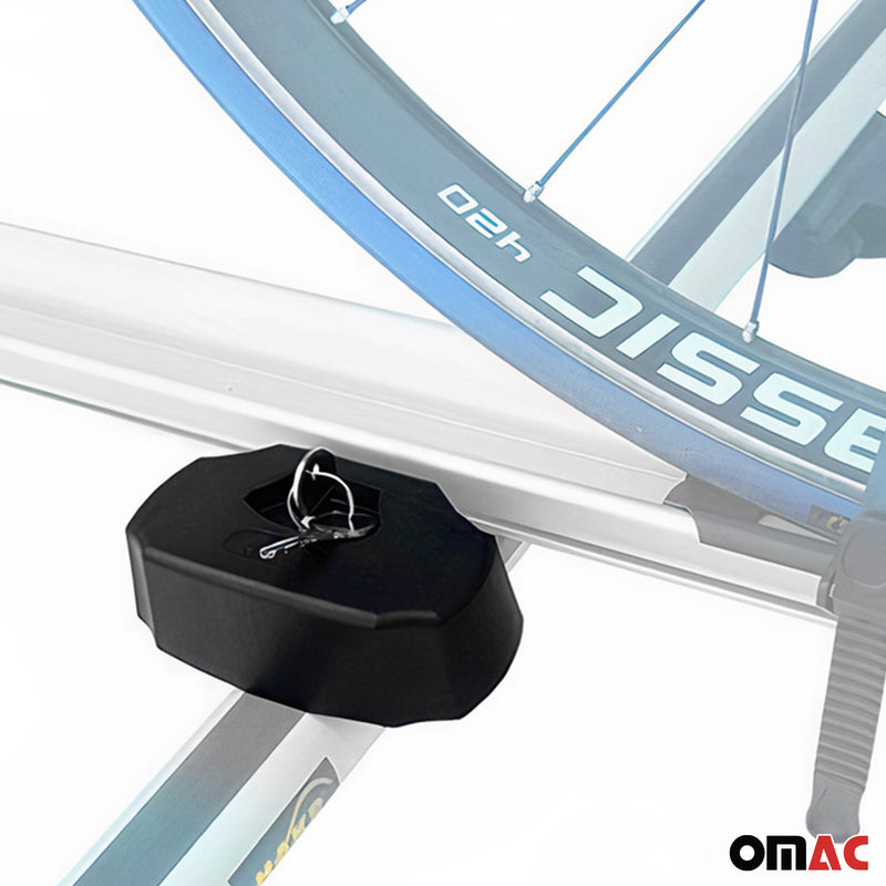 Portabici da tetto portabici fino a 17 kg in alluminio argento