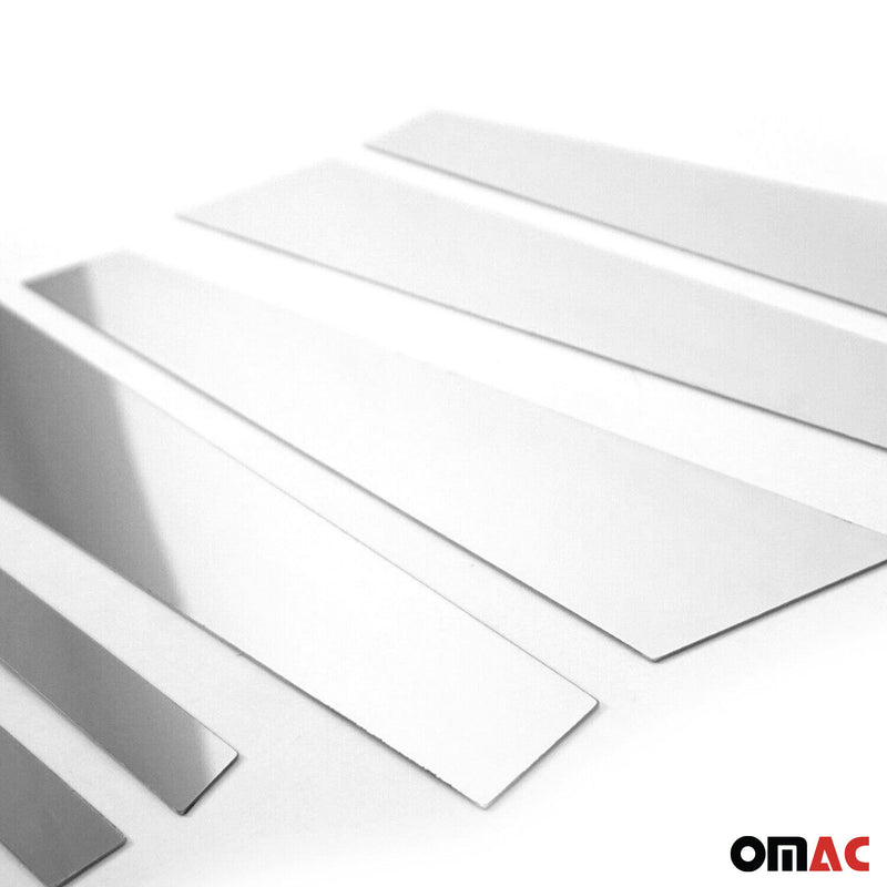 Rivestimento montante porta montante B montante C per BMW Serie 5 E60 2003-2010 Argento cromato 6x