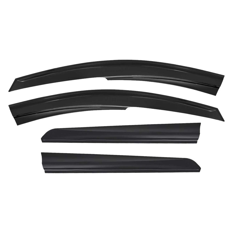 4x Windabweiser Regenabweiser für Dacia Duster 2010-2017 Acryl Dunkel