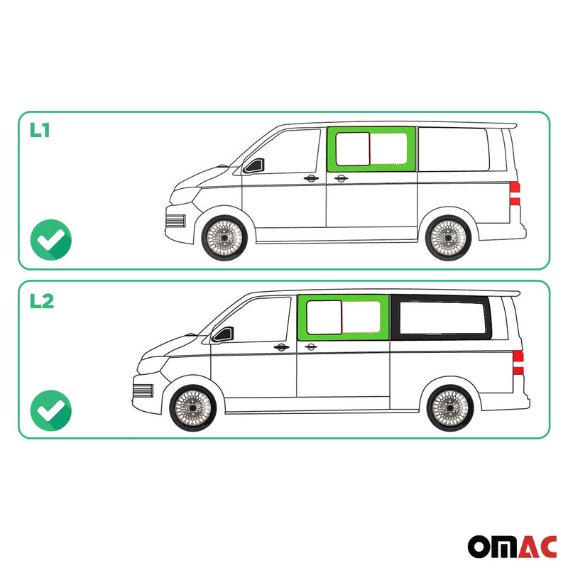 Finestrino laterale per VW T6 T6.1 2015-24 finestrino scorrevole sinistro porta scorrevole auto L1 L2