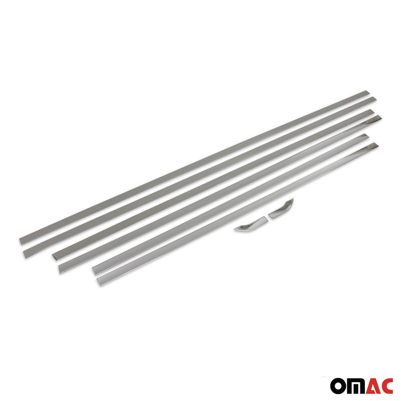 Listelli decorativi per finestrini MAN TGE 2017-2021 in acciaio inox cromato 8 pezzi 