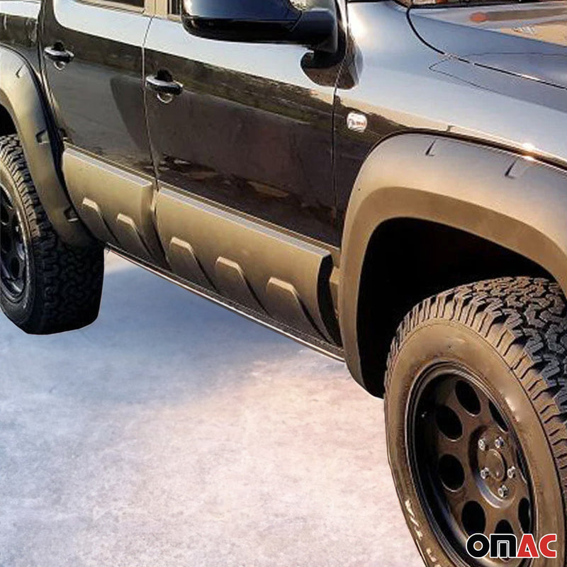 Protezione laterale passaruota per VW Amarok 2010-2021 Parafango Bodyguard Nero 6 pezzi