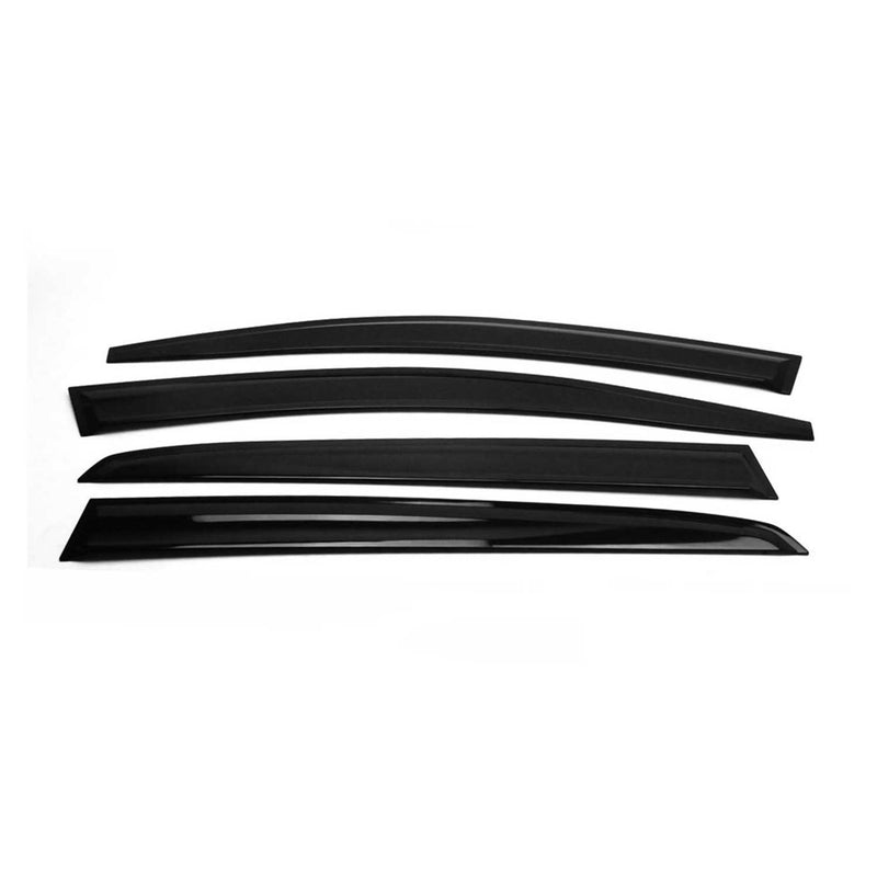 4 deflettori d'aria e deflettori antipioggia per VW Golf Mk5 2003-2008 in acrilico scuro