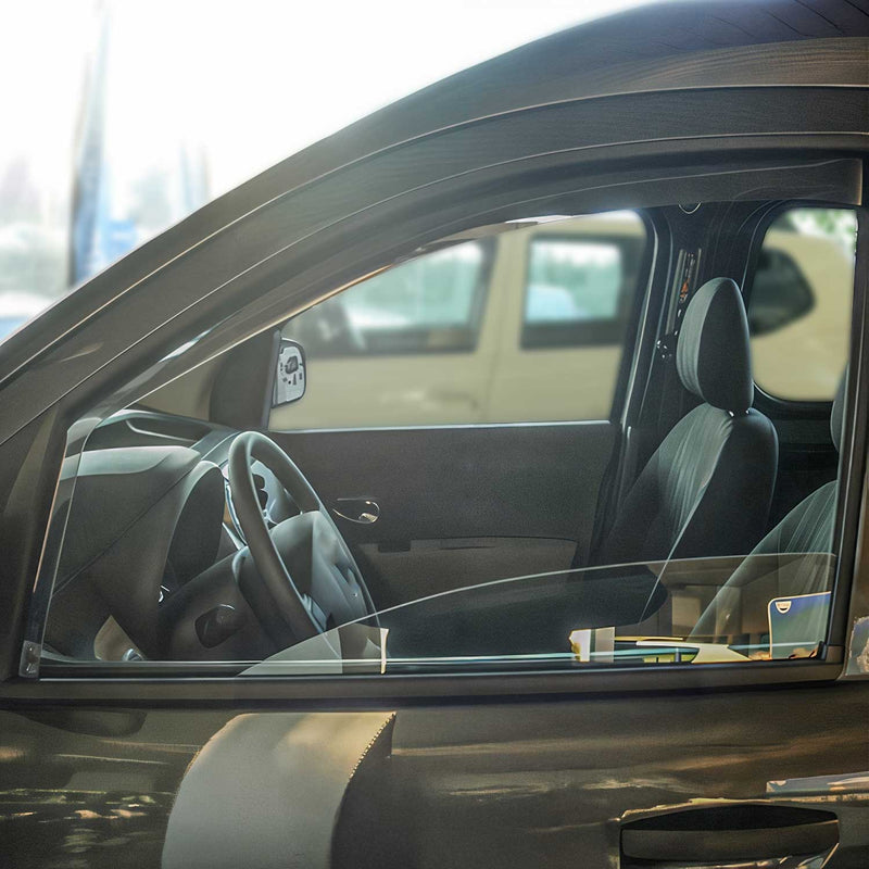 Deflettore antivento e antipioggia per Dacia Lodgy Dokker 2012-2022 acrilico scuro 2 pezzi