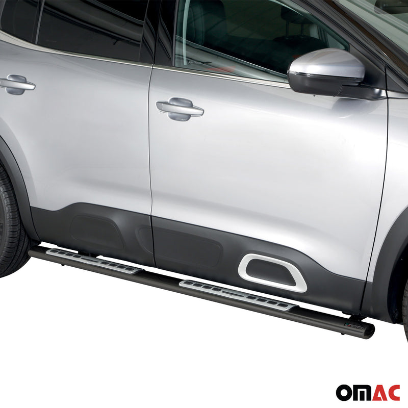Minigonne laterali in acciaio per Citroen C5 Aircross 2018-2022 Nero