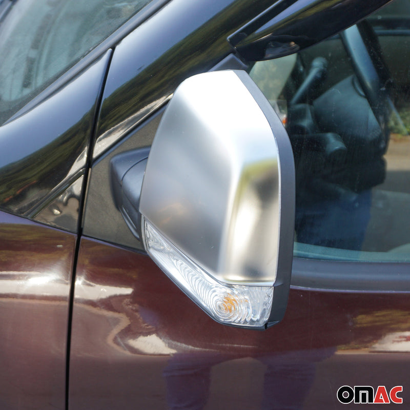 Calotte specchietti retrovisori per Opel Combo D 2012-2018 ABS cromato opaco 2 pezzi 