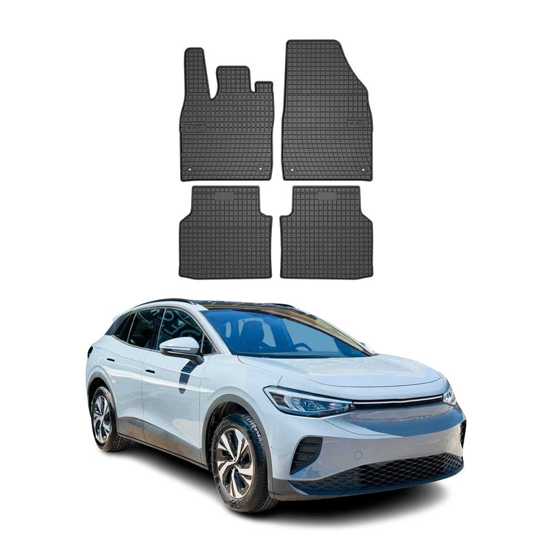 Tappetini VW ID.4 2020-2025 in TPE nero, 4 pezzi